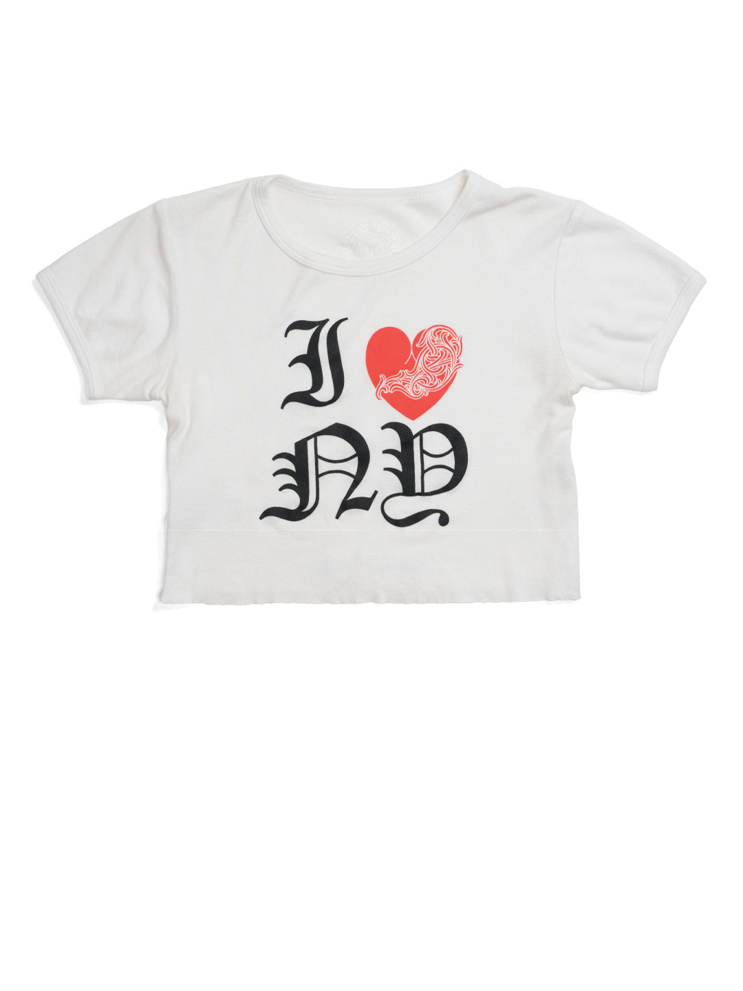 Chrome Hearts I Love NY Crop T-Shirt White