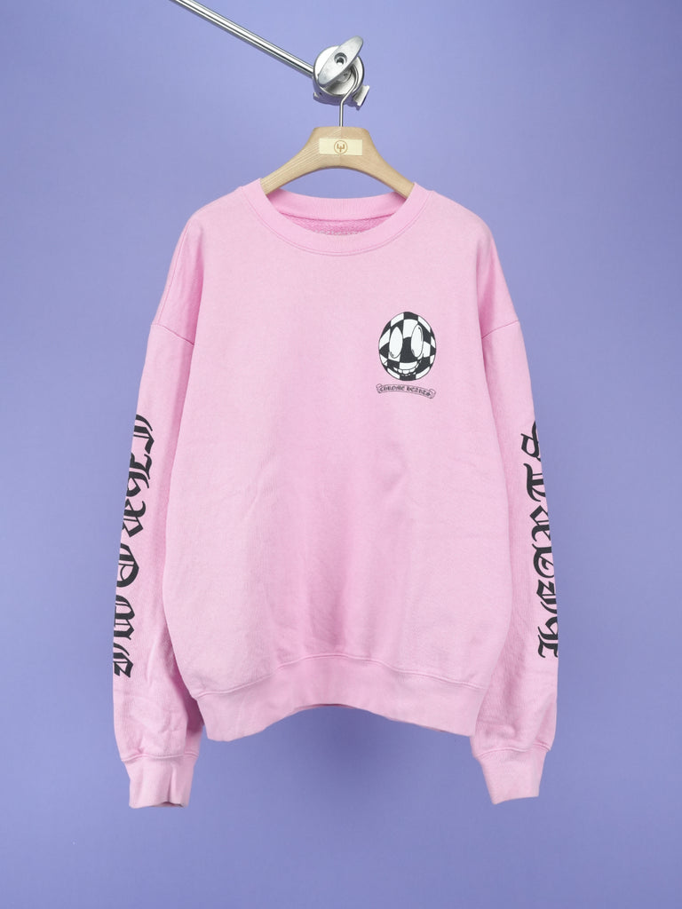 Chrome Hearts Matty Boy Vanity Affair Crewneck Sweatshirt Pink