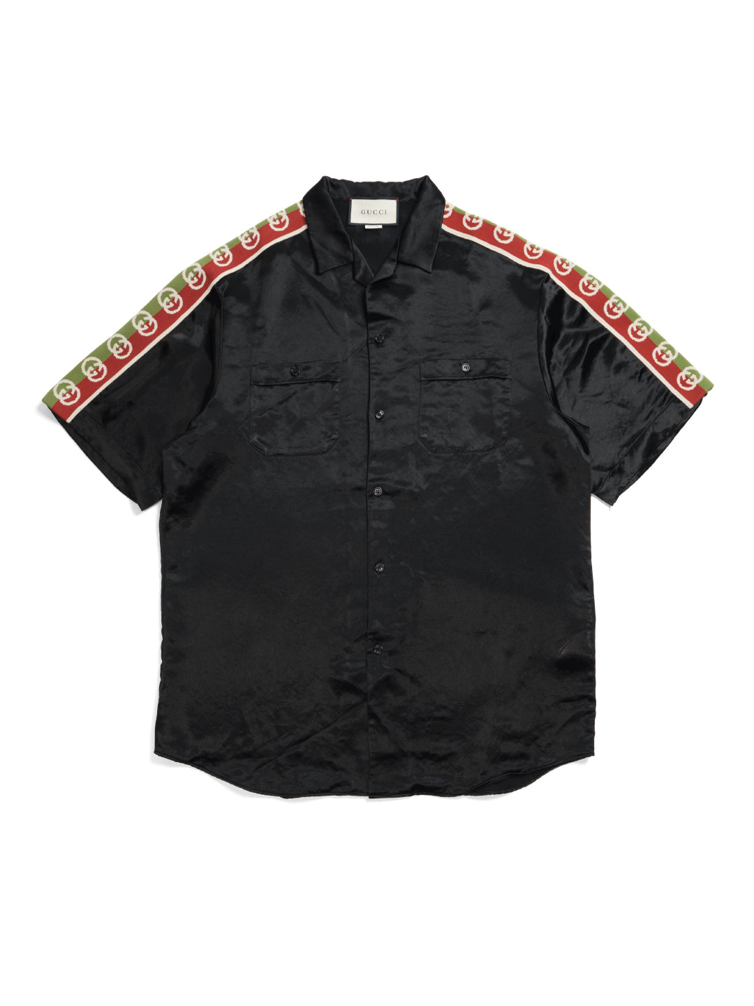 Gucci Acetate Bowling Shirt Black