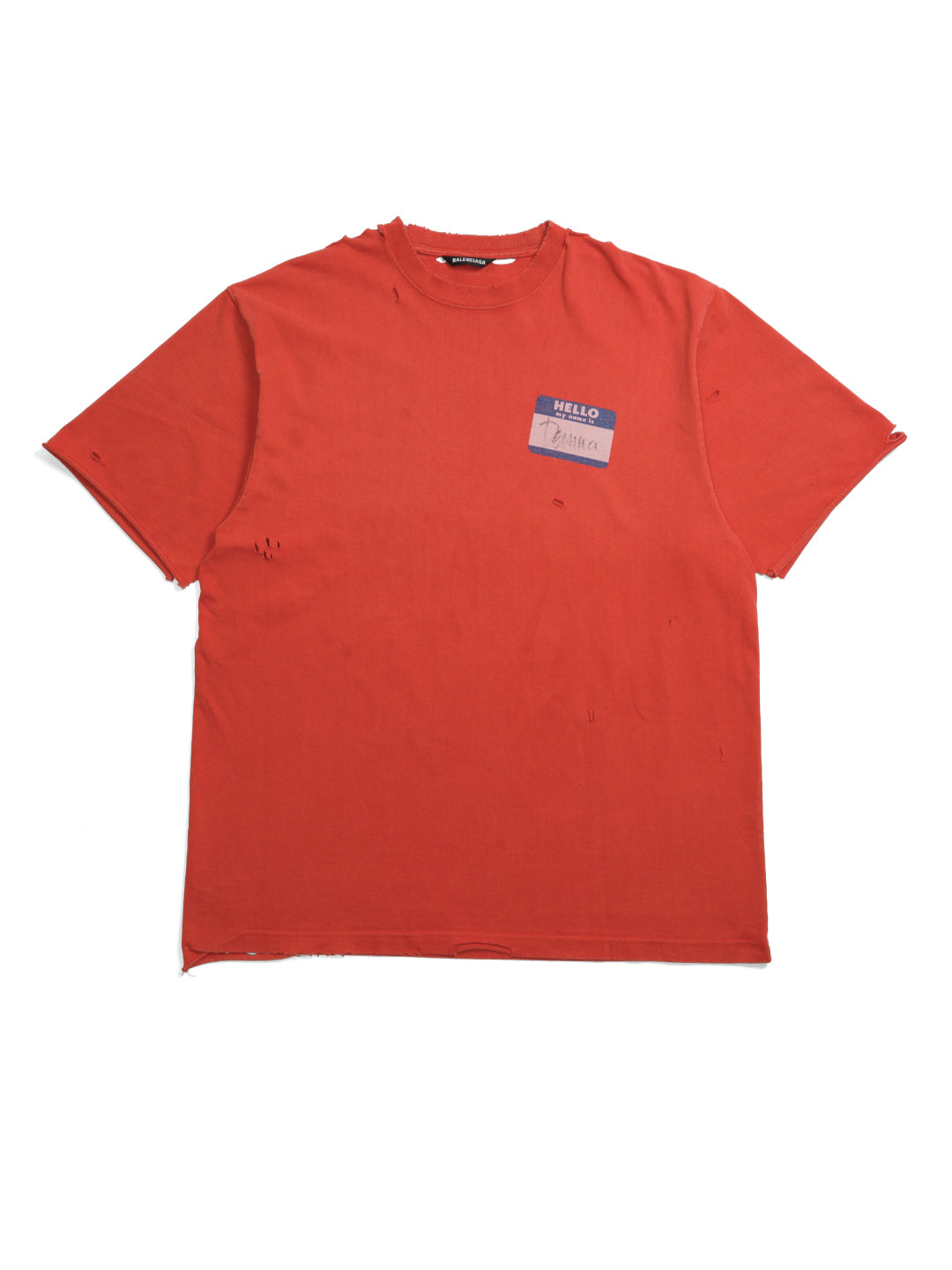 Balenciaga My Name Is Demna T-Shirt Red