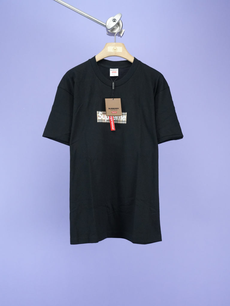 Supreme / Burberry Box Logo Tee Black