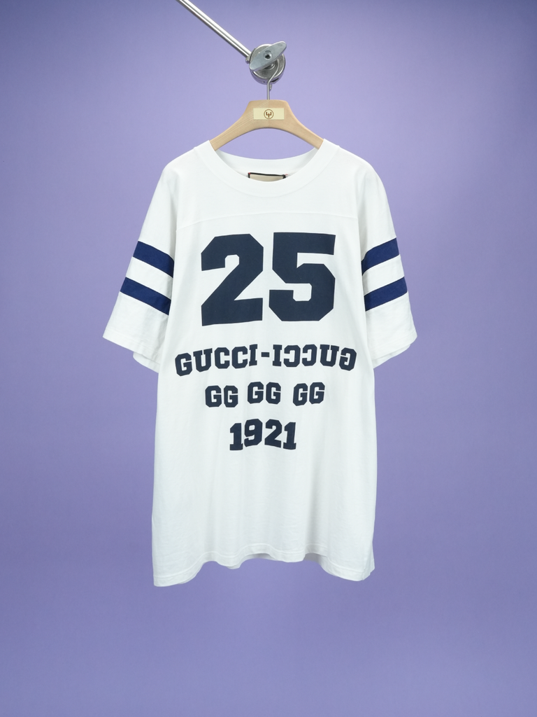 Gucci 25 Eschatology 1921 Cotton T-Shirt White