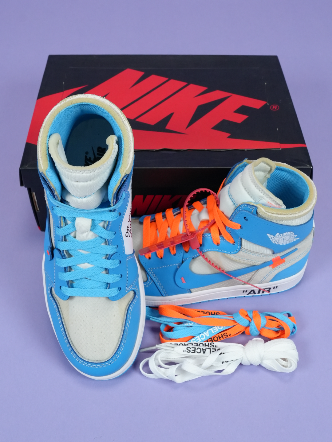 Jordan / Off-White 1 Retro High University Blue