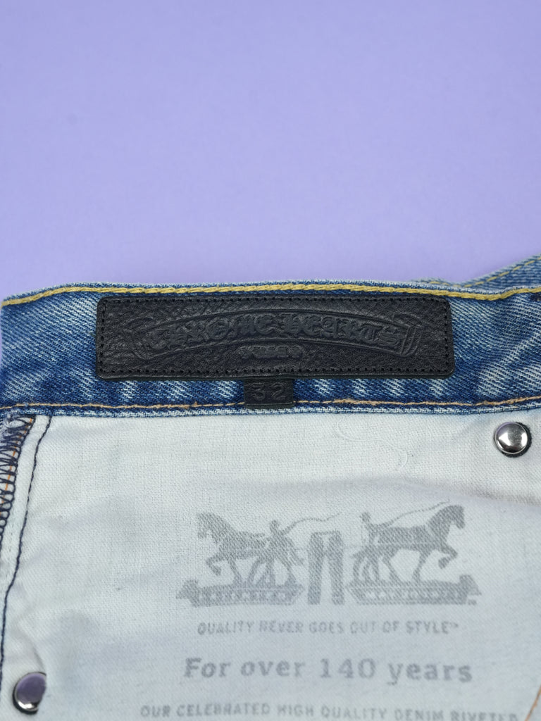 Chrome Hearts Vintage Levi's 505 Jeans Indigo