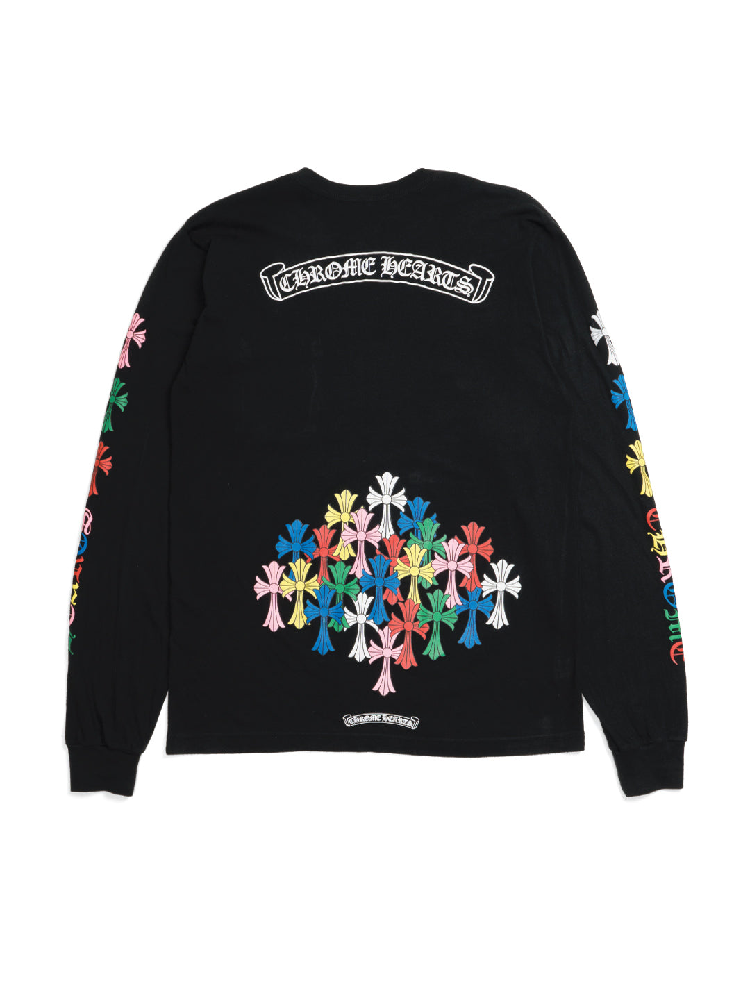 Chrome Hearts Multi Color Cross Cemetery L/S T-Shirt	Black