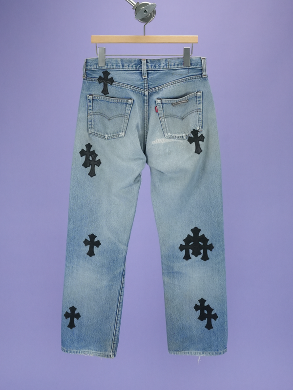 Chrome Hearts Vintage Levi's 501 Jeans Indigo