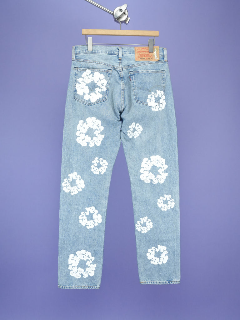 Denim Tears / Levi's 501 Cotton Wreath Jean Light Wash