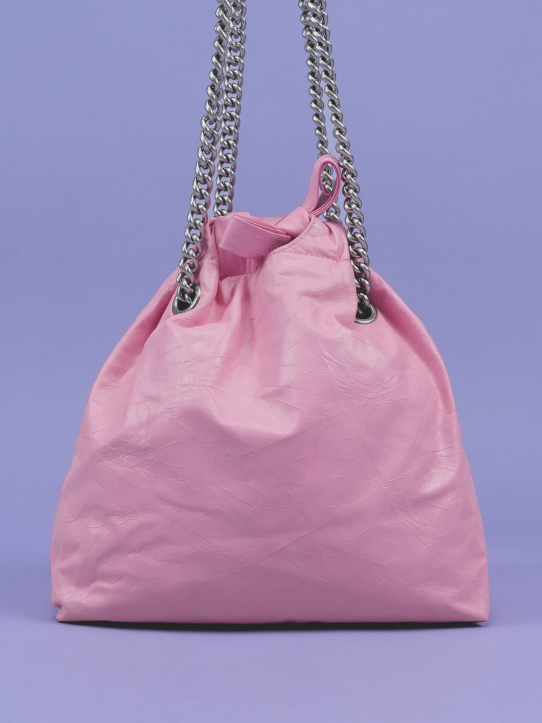 Balenciaga Crush Small Tote Bag Pink