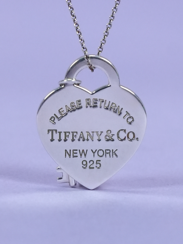 Tiffany & Co. Return to Tiffany Heart Tag with Key Pendant Sliver