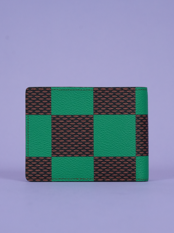 Louis Vuitton Multiple Wallet in Damier Pop Coated Canvas Green