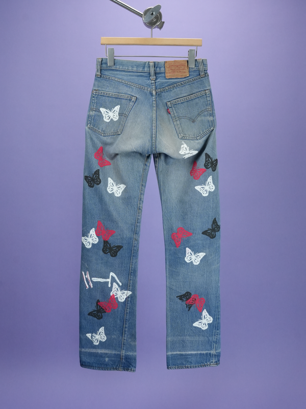 About Dreams Levi's Butterfly Jeans Blue