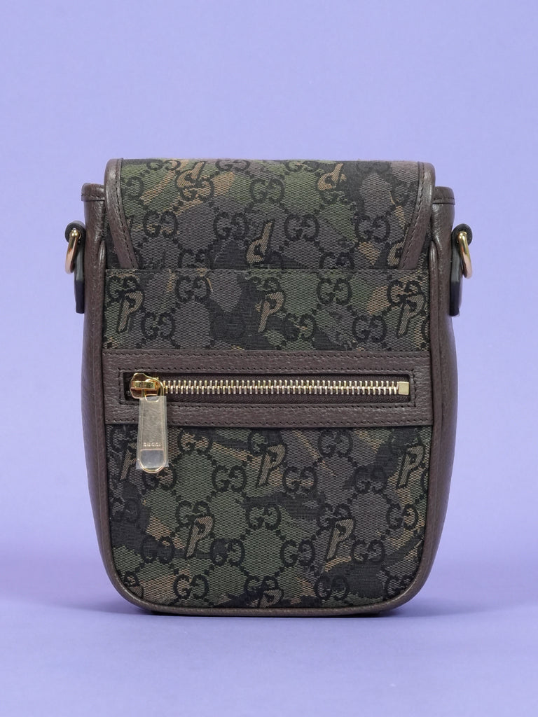 Gucci / Palace Web Canvas GG-P Messenger Bag