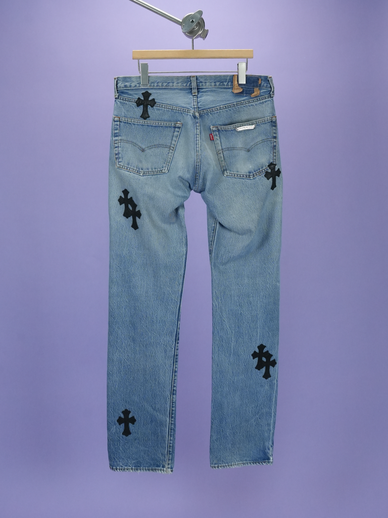 Chrome Hearts Vintage Levi's 501 Jeans Indigo