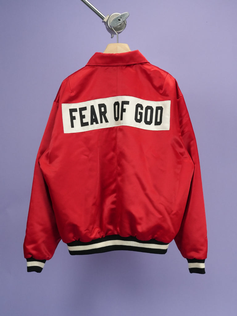 Fear of God Satin Half-Zip Coaches Jacket