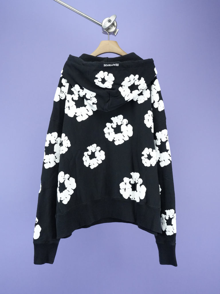 Denim Tears / Readymade Cotton Wreath Hoodie Black