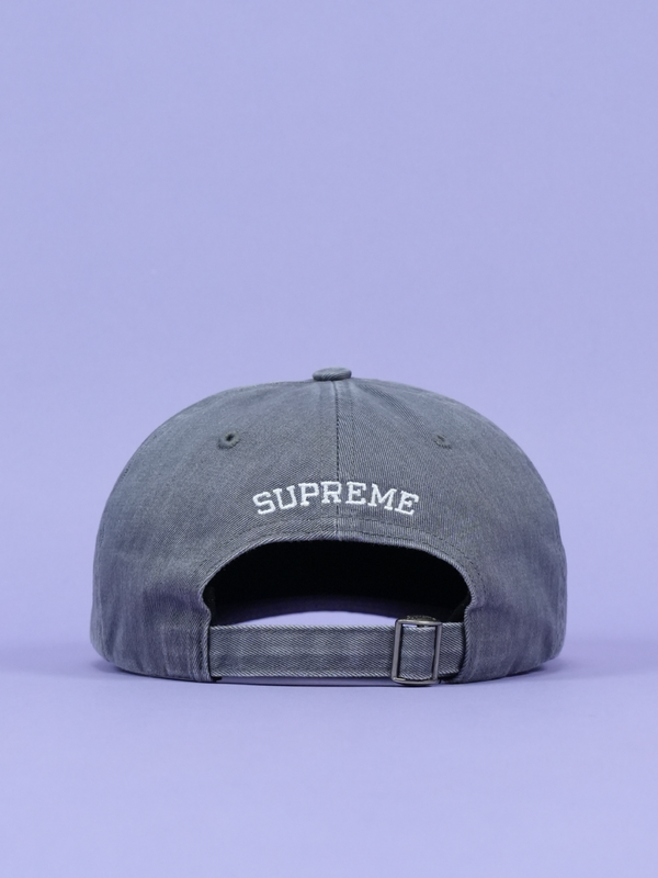 Supreme Pigment Print S Logo 6-Panel (FW22) Grey