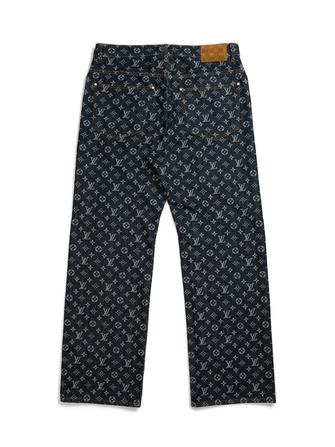 Louis Vuitton	Monogram Jacquard Denim Skate Pants Indigo