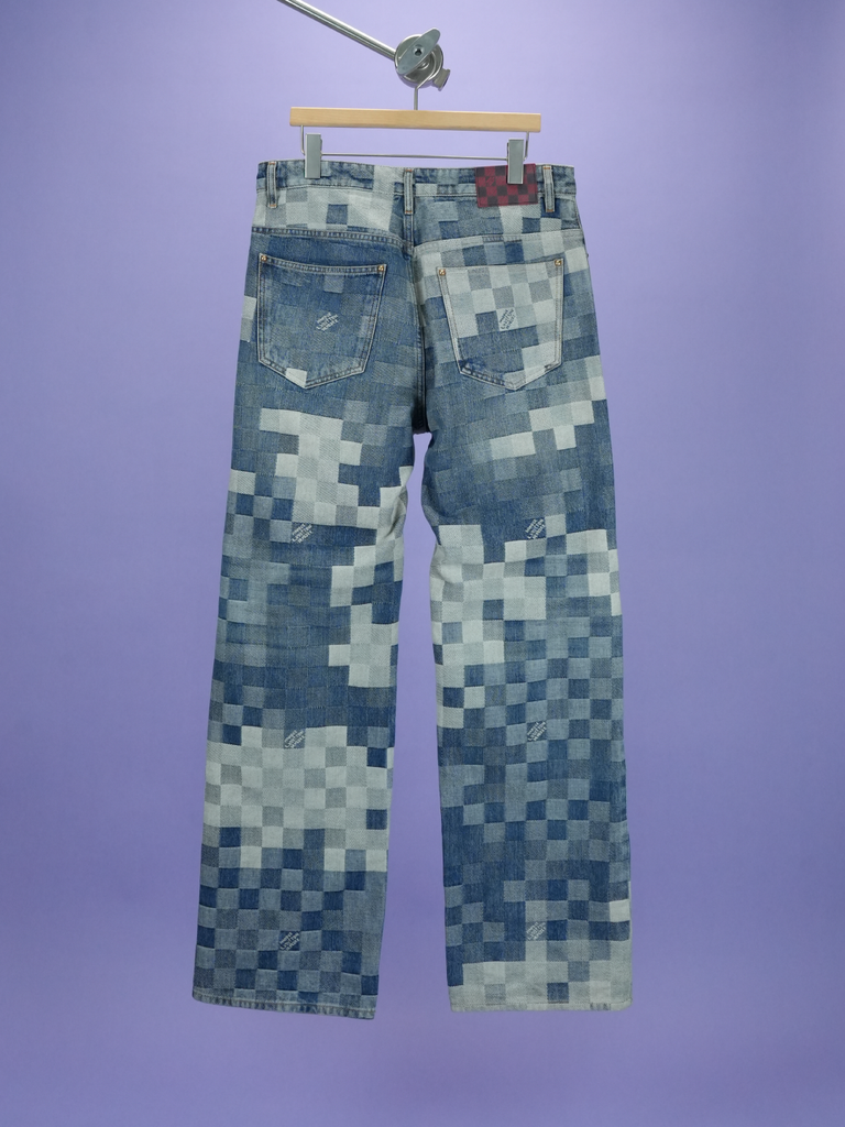 Louis Vuitton Damier Denim Skate Pants