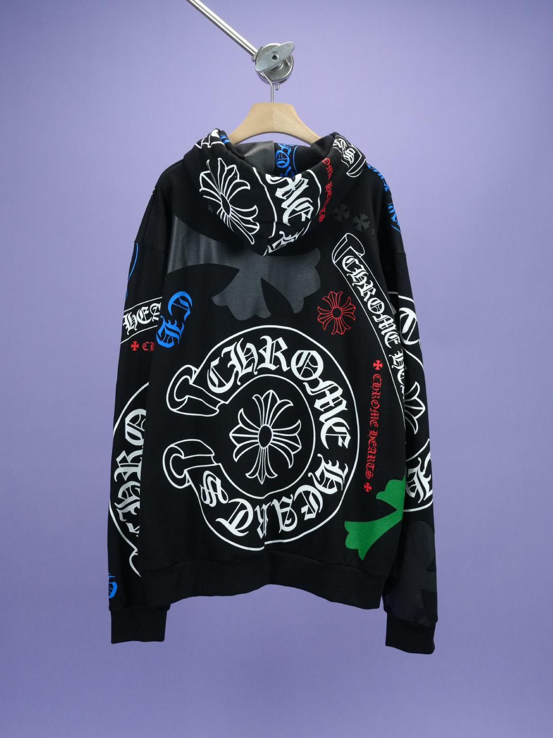 Chrome Hearts Stencil Hoodie Black/Multi