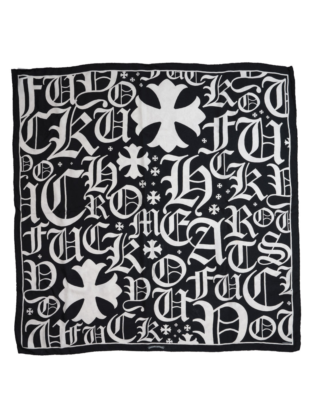 Chrome Hearts Fu Scarf Black/White