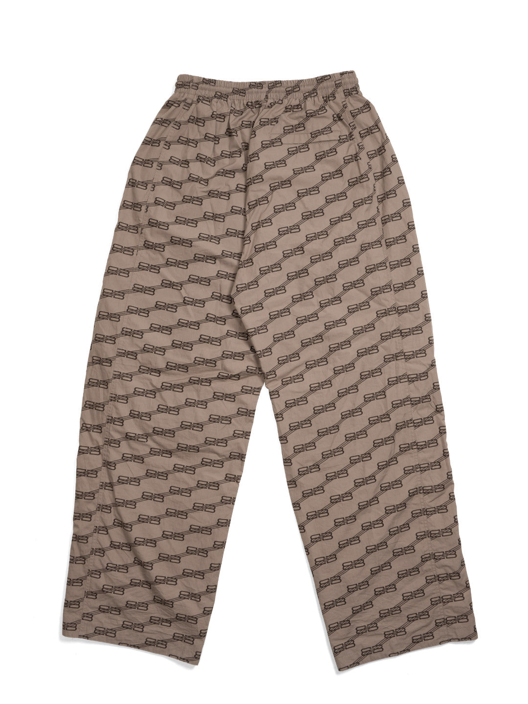 Balenciaga BB Monogram Wide-Leg Pants Brown