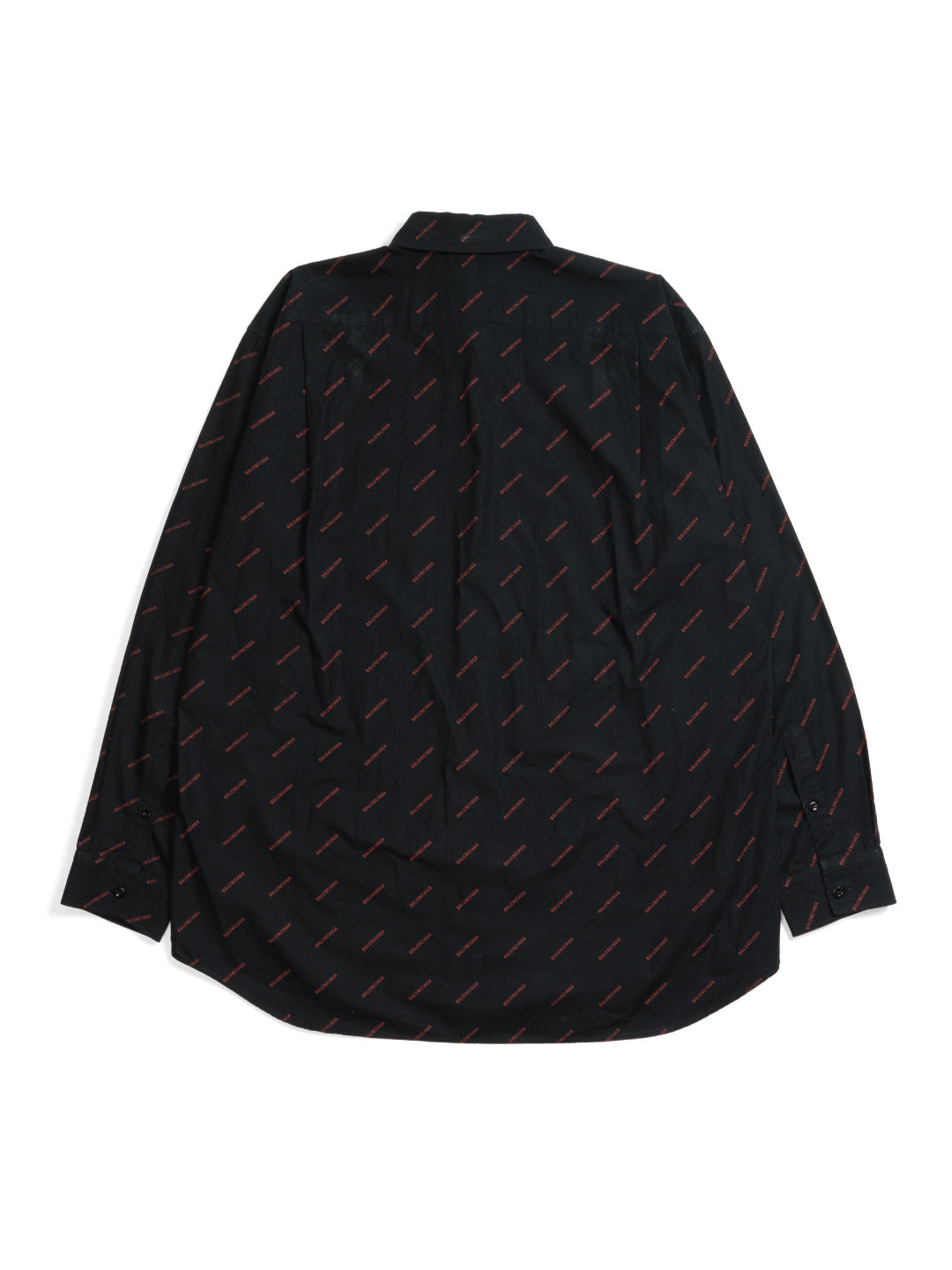 Balenciaga All Over Logo Shirt Black/Red