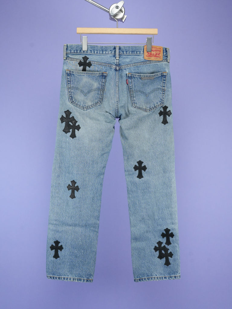 Chrome Hearts Vintage Levi's 505 Jeans Indigo