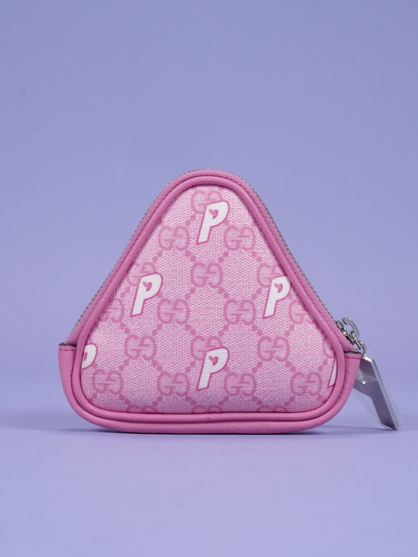 Gucci / Palace Triferg Supreme GG-P Coin Purse Pale Pink