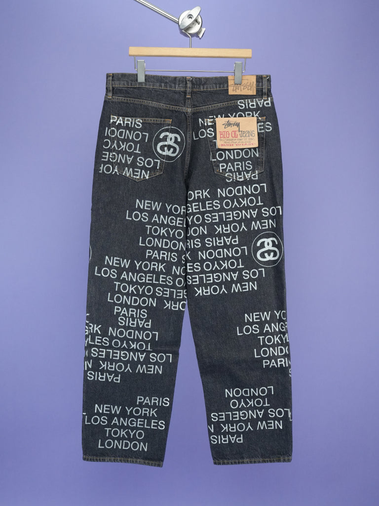 Stussy Big Ol' Denim City Link Jean Washed Black