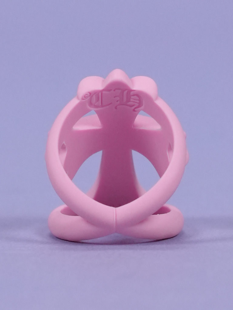 Chrome Hearts Silicone Infinity Cross Ring Pink