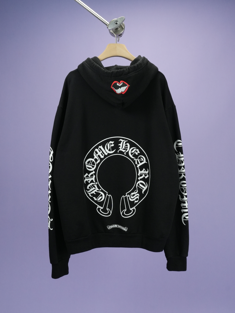 Chrome Hearts Matty Boy Chomper Horseshoe Hoodie Black