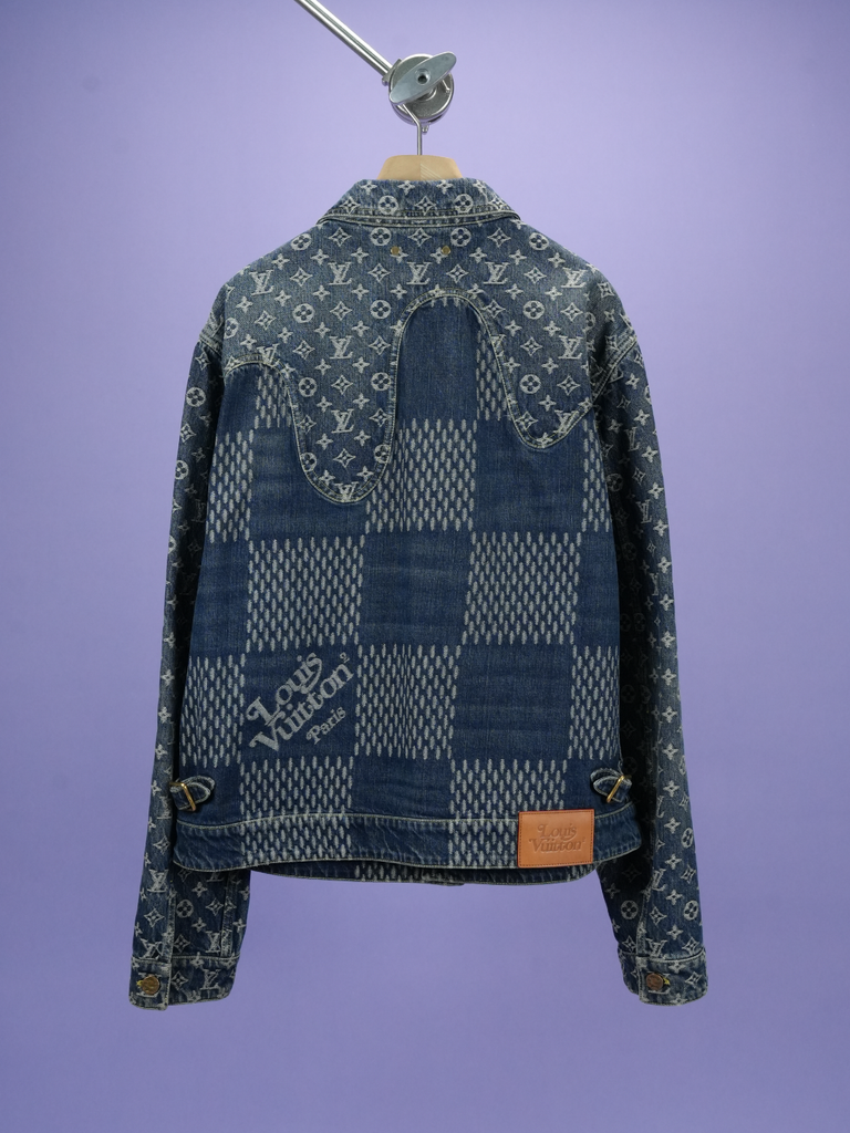 Louis Vuitton	/ Nigo Giant Damier Waves MNGM Denim Jacket Indigo