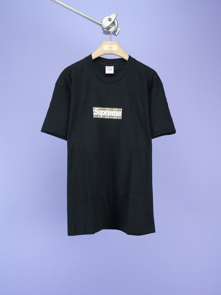 Supreme / Burberry Box Logo Tee Black