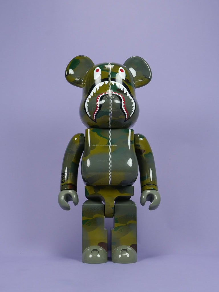 Bape / Bearbrick Alpha Camo Shark 2023