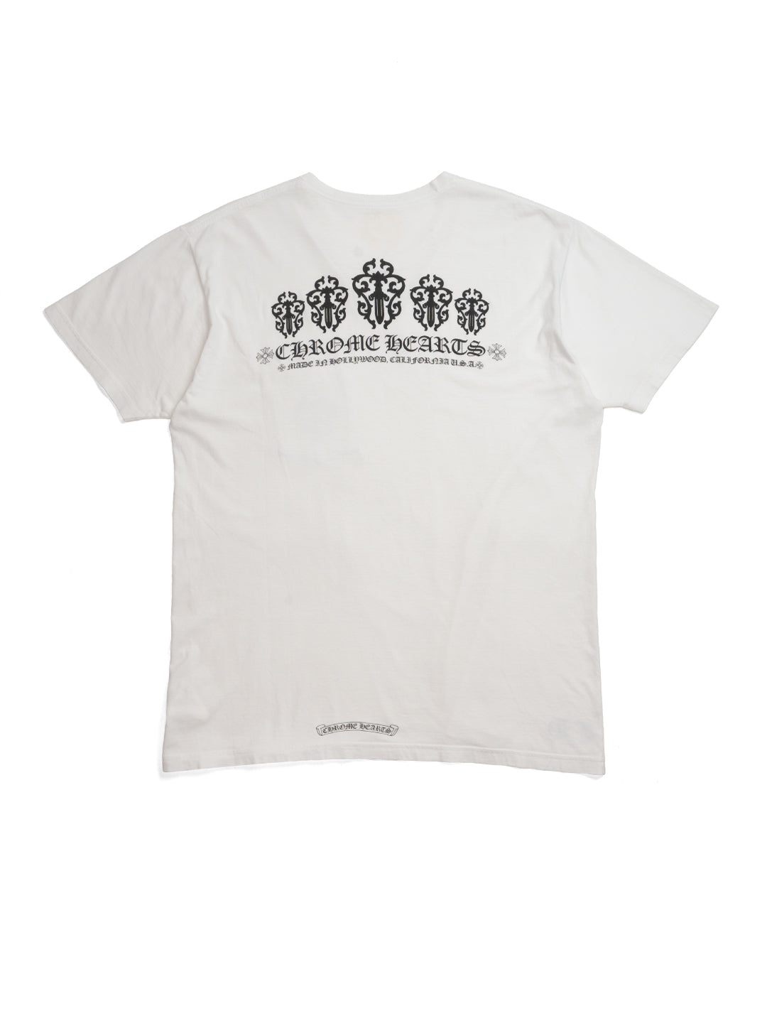 Chrome Hearts Dagger Made in Hollywood Logo Pocket T-Shirt White