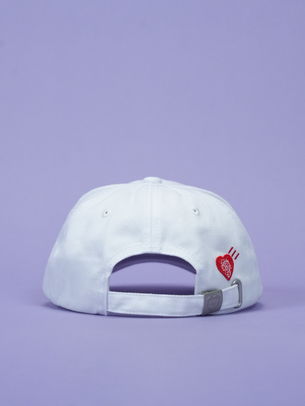 Human Made / Girls Don't Cry 6 Panel Cap #2 White/Red