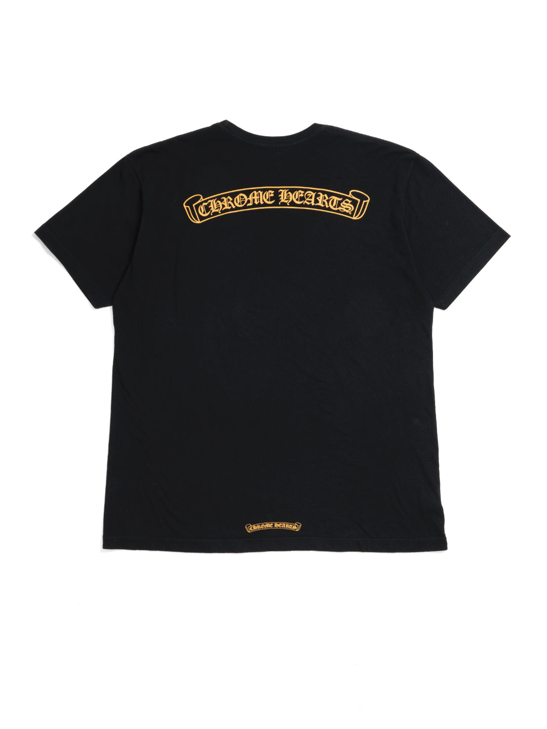 Chrome Hearts Scroll Logo T-Shirt Black/Yellow