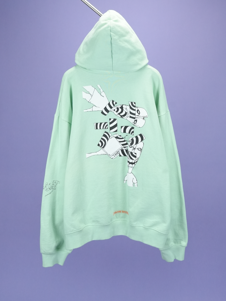 Chrome Hearts Matty Boy Lust Crewneck Hoodie Seafoam