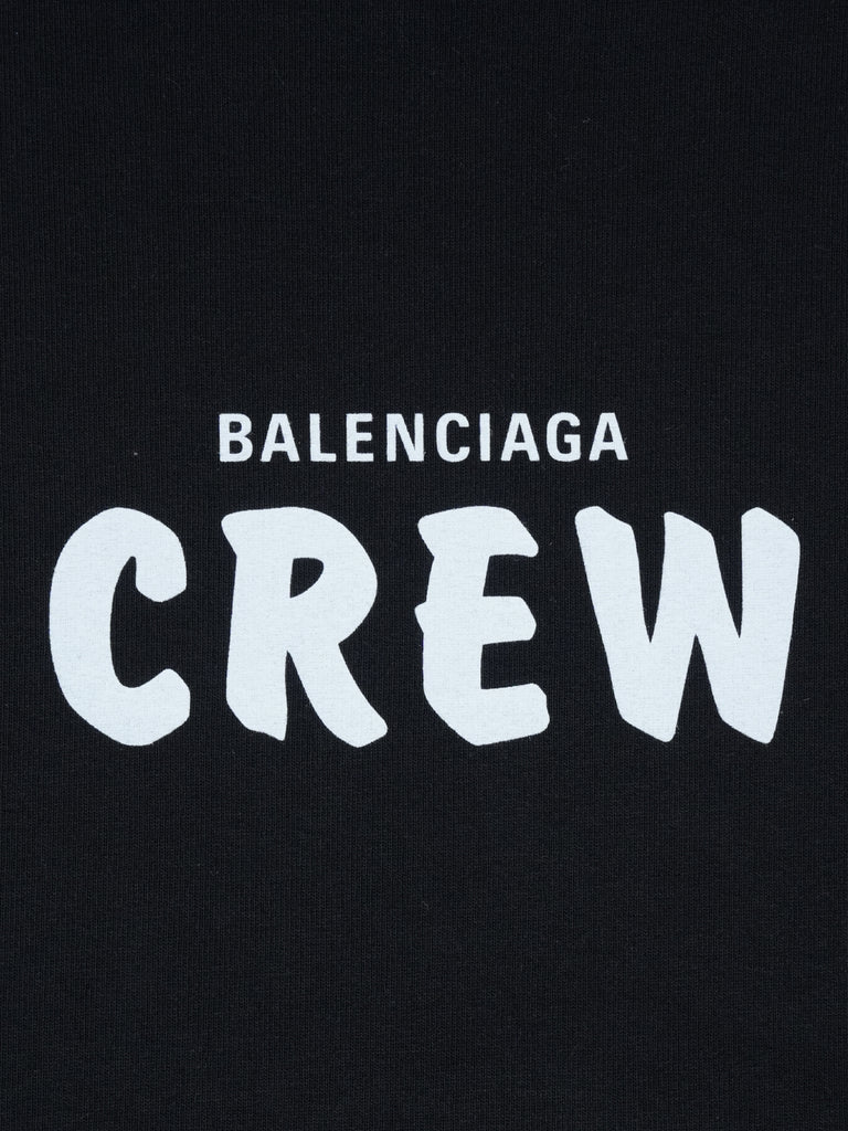 Balenciaga Crew Logo T-Shirt Black