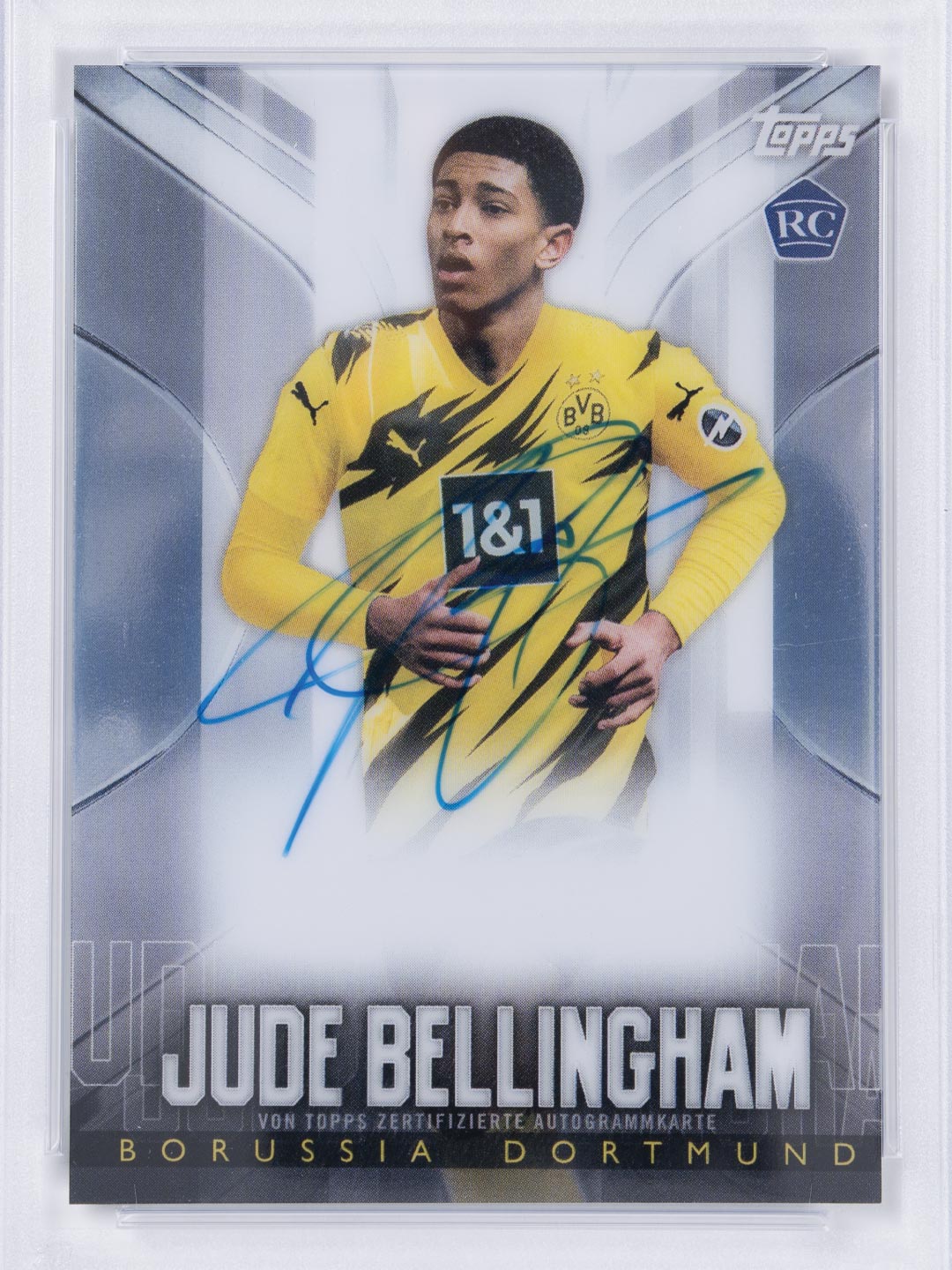 Topps 2020 Topps Chrome BVB Borussia Dortmund Autographs	(Jude Bellingham)	(/44)