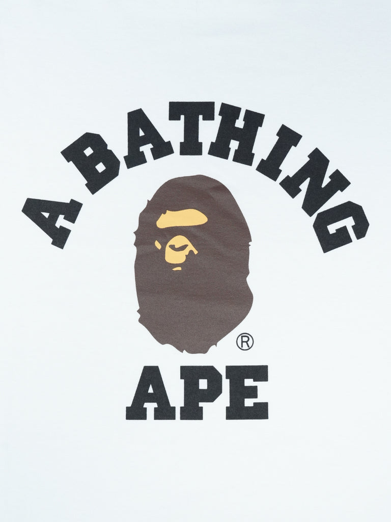 Bape College Tee White