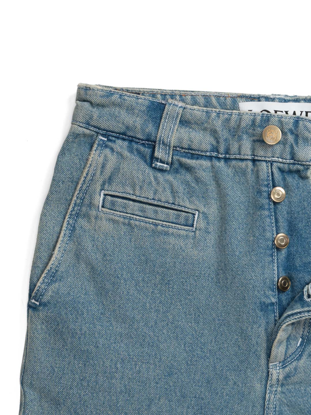 Loewe Fisherman Jeans With Embroidered Blue