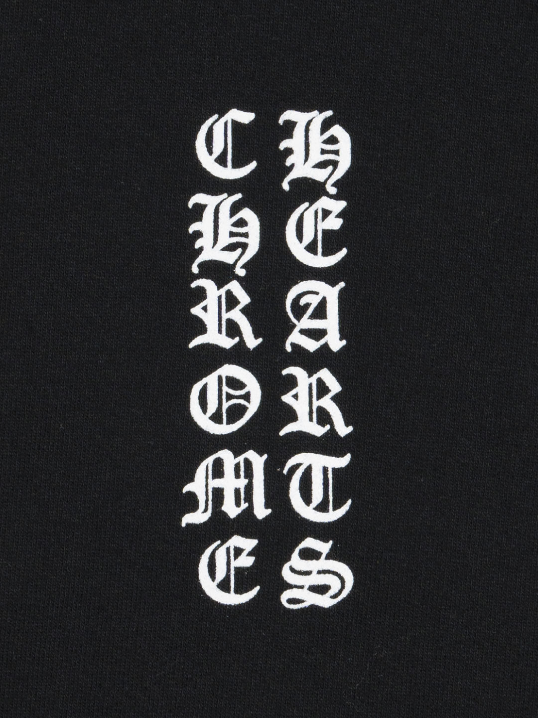 Chrome Hearts Vertical Logo FU Hood Zip Up Hoodie Black