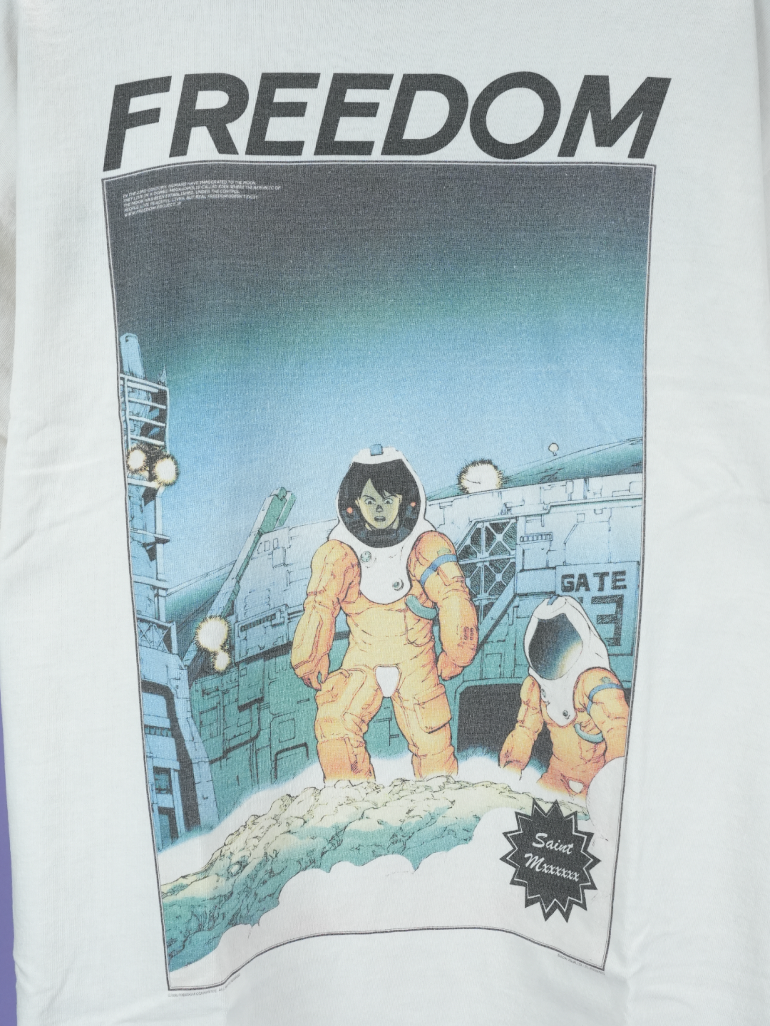 Saint Mxxxxxx Freedom Astro T-Shirt White