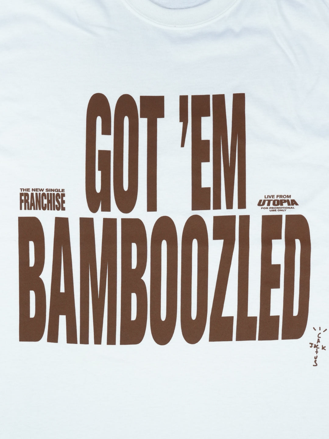 Cactus Jack Franchise Promo II Bamboozled T-Shirt White