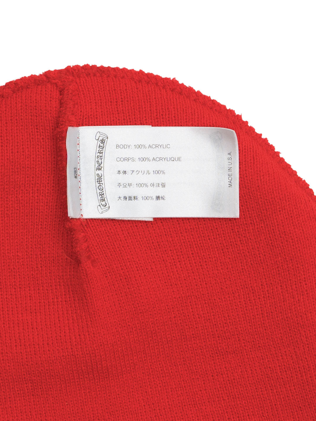 Chrome Hearts Triple Cross Beanie Red