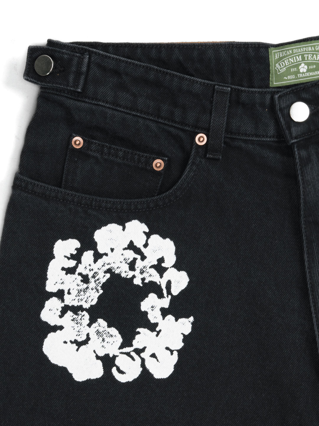 Denim Tears The Cotton Wreath Jean Short Black