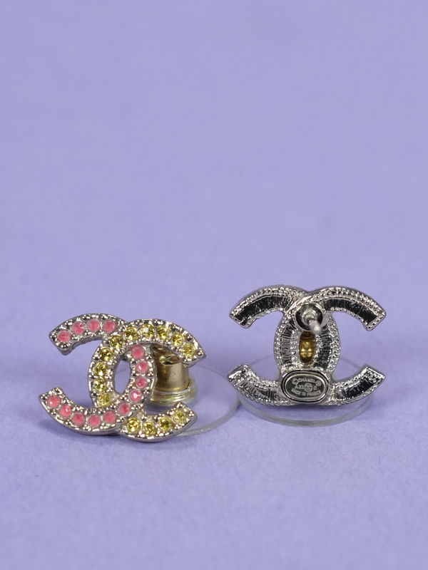 Chanel CC Stud Earrings