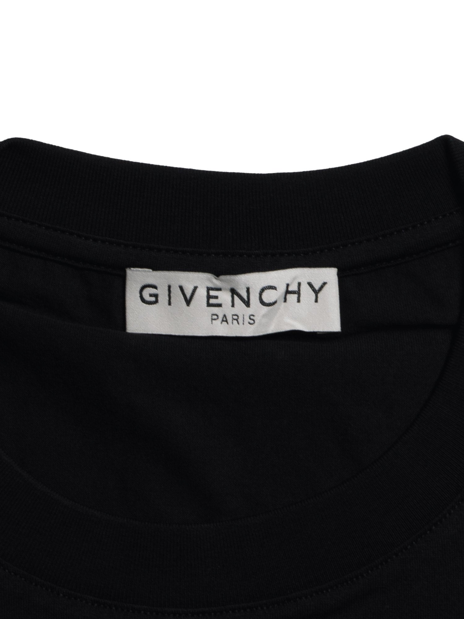 Givenchy Refracted Design Logo Embroidered T-Shirt Black