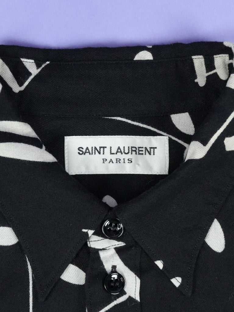 Saint Laurent  Music Note Shirt Black